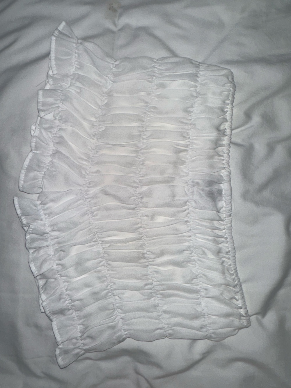 Peppermayo White Ruffled Shorts - Picture 2 of 3